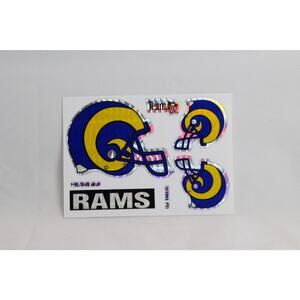 Vintage 1993 Vending Machine Team NFL Los Angeles Rams Sticker Prism